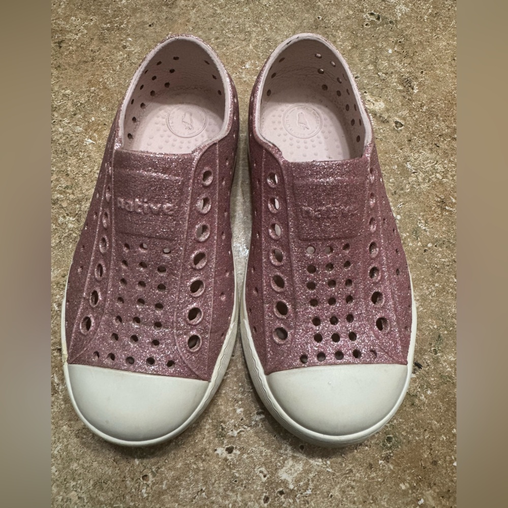 Native toddle Jefferson Bling glitter shoes